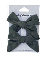 Linen Cotton Piggie Sets - Olive