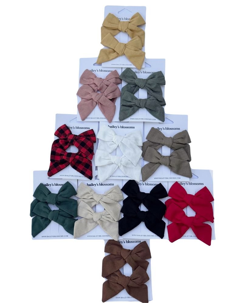 Linen Cotton Piggie Sets - Olive