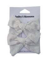 Linen Cotton Piggie Sets - White