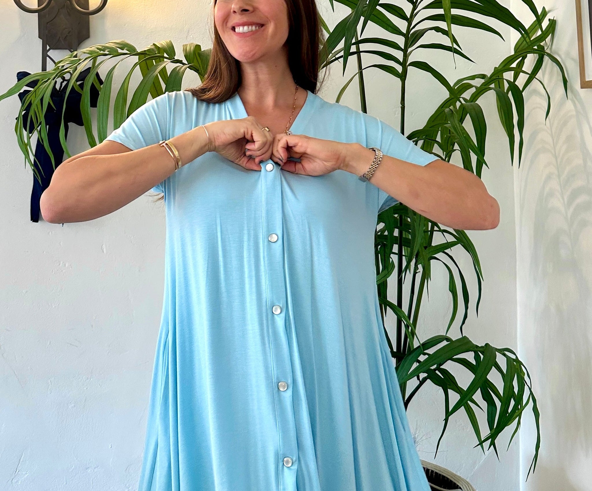 R&R Postpartum Recovery Gown - C-Section & Nursing Friendly