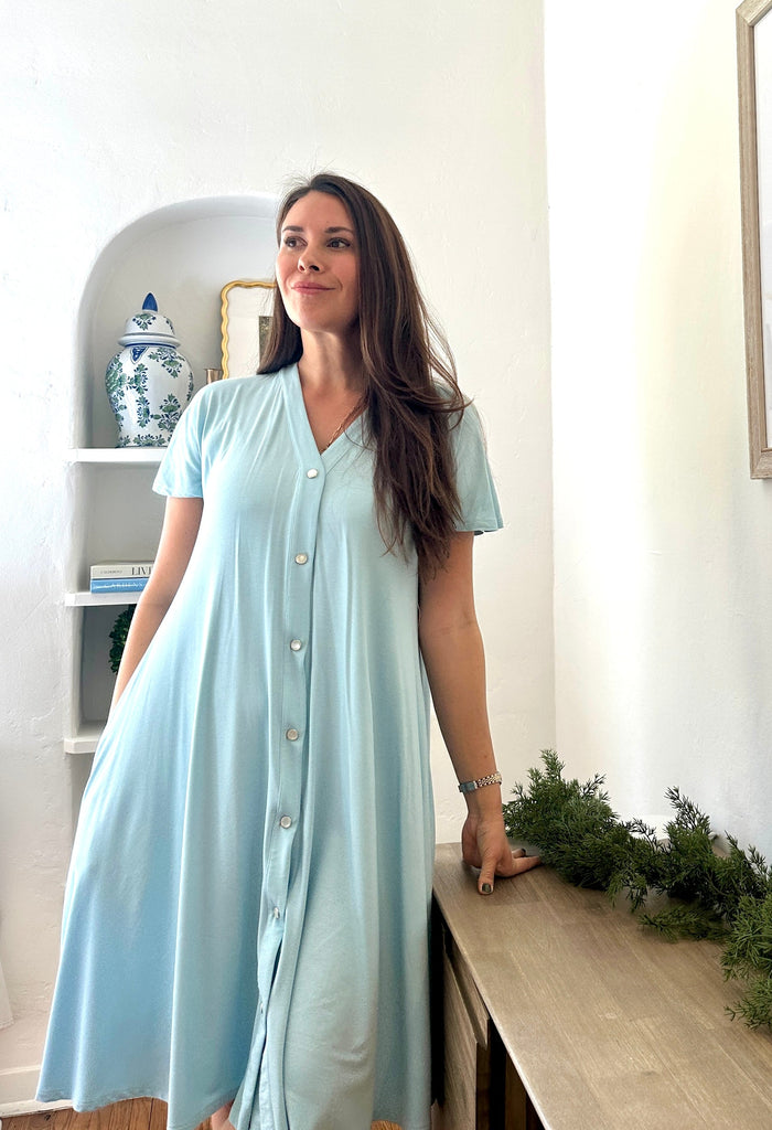 R&R Postpartum Recovery Gown - C-Section & Nursing Friendly