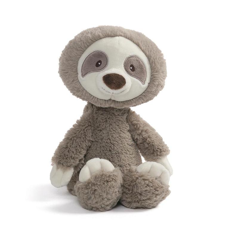 Three Little Tots Toothpick Sloth Plush Stuffed Animal 12 inch - Taupe