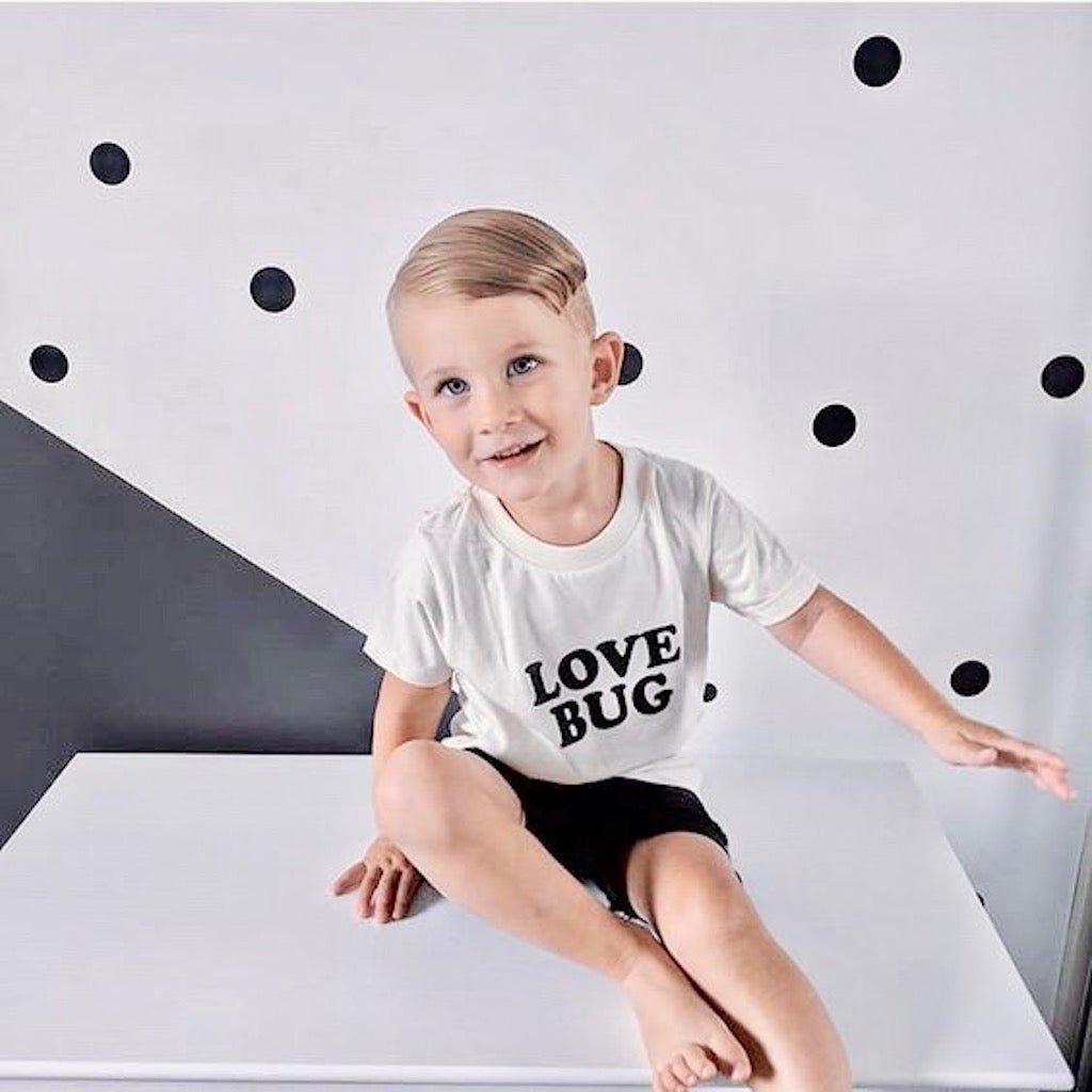 Three Little Tots Love Bug Organic Kids T-shirt, second additional photo
