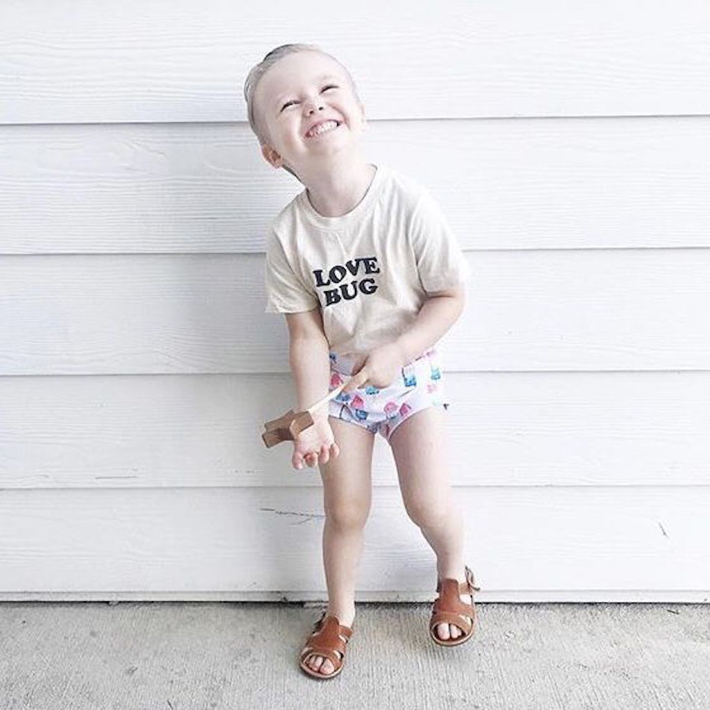 Three Little Tots Love Bug Organic Kids T-shirt, supplementary photo