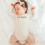 Three Little Tots Loved Organic Baby Bodysuit Long Sleeve, third additional photo