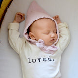 Three Little Tots Loved Organic Baby Bodysuit Long Sleeve, second additional photo