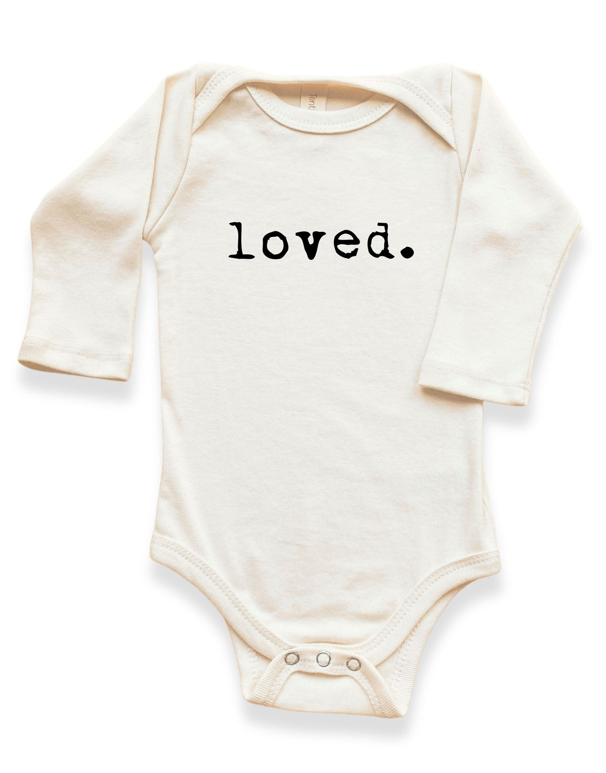 Three Little Tots Loved Organic Baby Bodysuit Long Sleeve