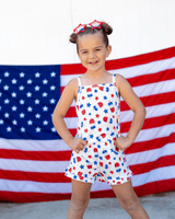 Luna Top & Bloomer Set - Patriotic Popsicles