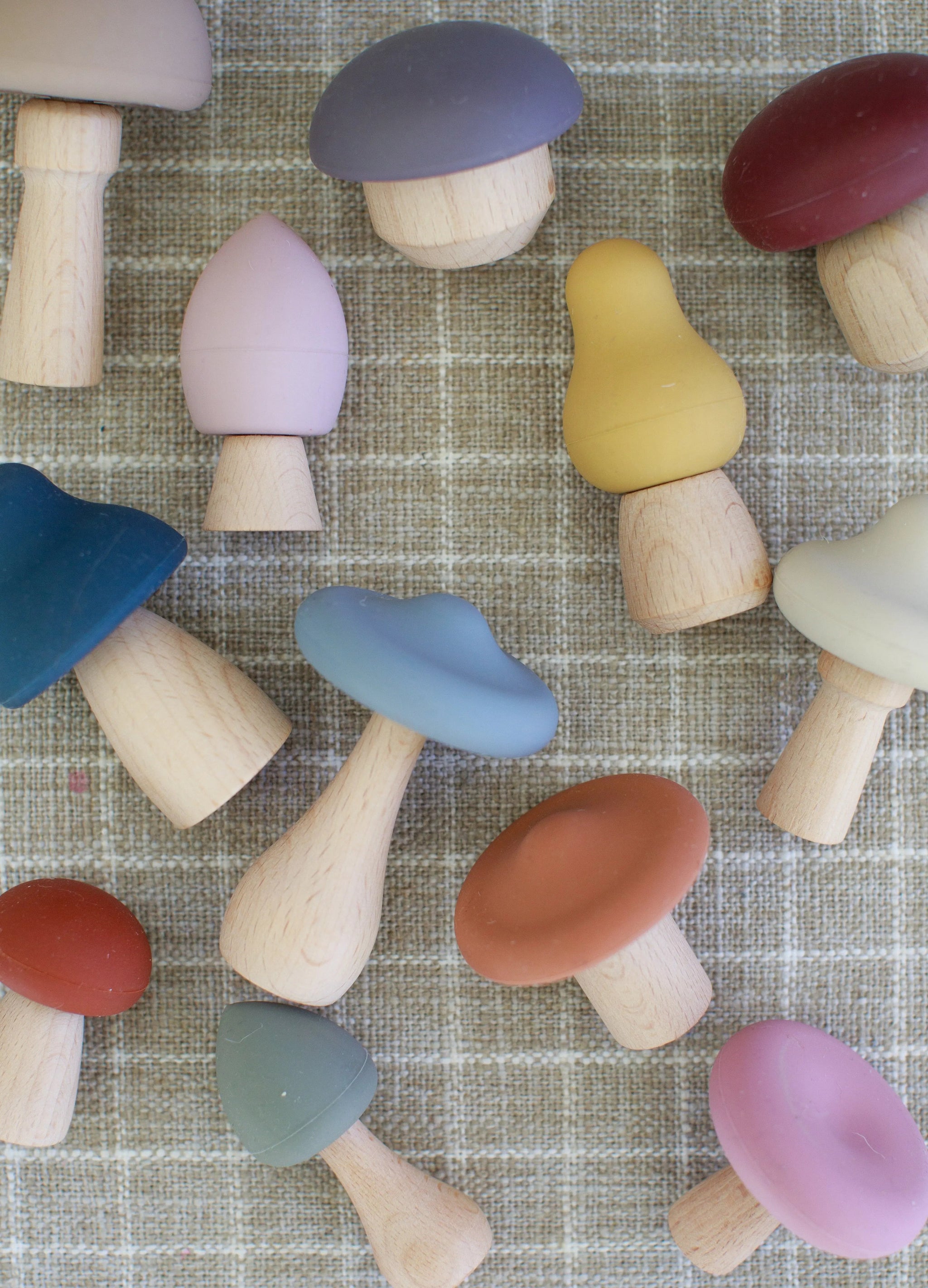 Three Little Tots Mushroom Mix and Match Toy 24pc Lytl, additional product photo