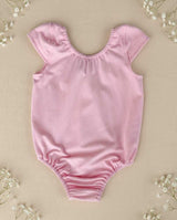 Maggie Cap Sleeve Leotard - Pink Petal