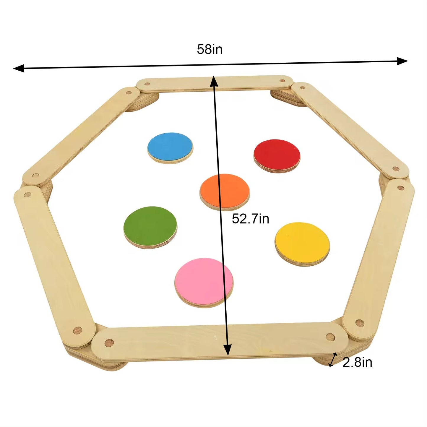 Three Little Tots Majesty Balance Beam and Stepping Stones, another angle