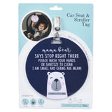 Three Little Tots Mama Bear Car Seat Sign in the packaging 
