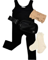 Mila Athleisure Jumpsuit - Black
