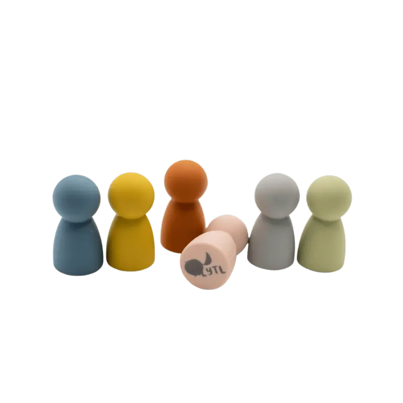 Three Little Tots Mini Silicone Dolls Set of 6 Lytl