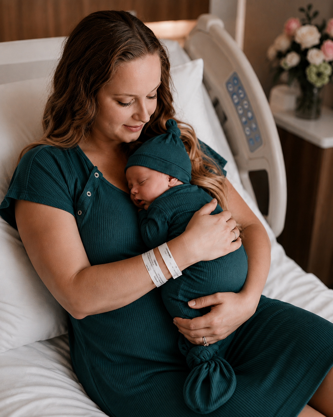 Mommy & Me - Ribbed Forest Green