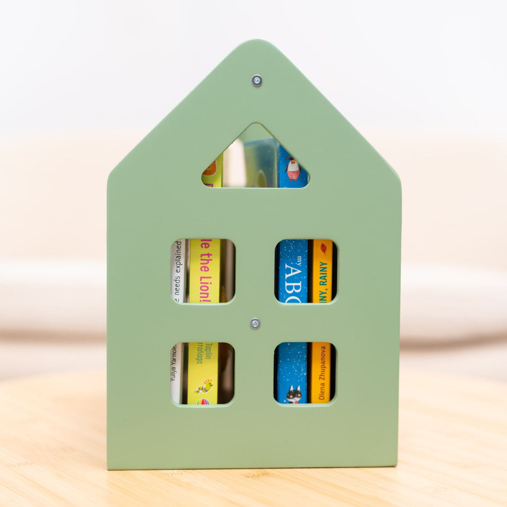 Dark Walnut Montessori Book Shelves