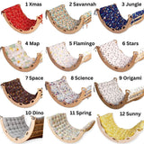 Climbing Arch / Rocker with 2 Ramps and Pillow / 4 Pieces Set