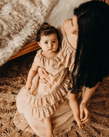 Nellie Ruffle Maxi Dress - Champagne