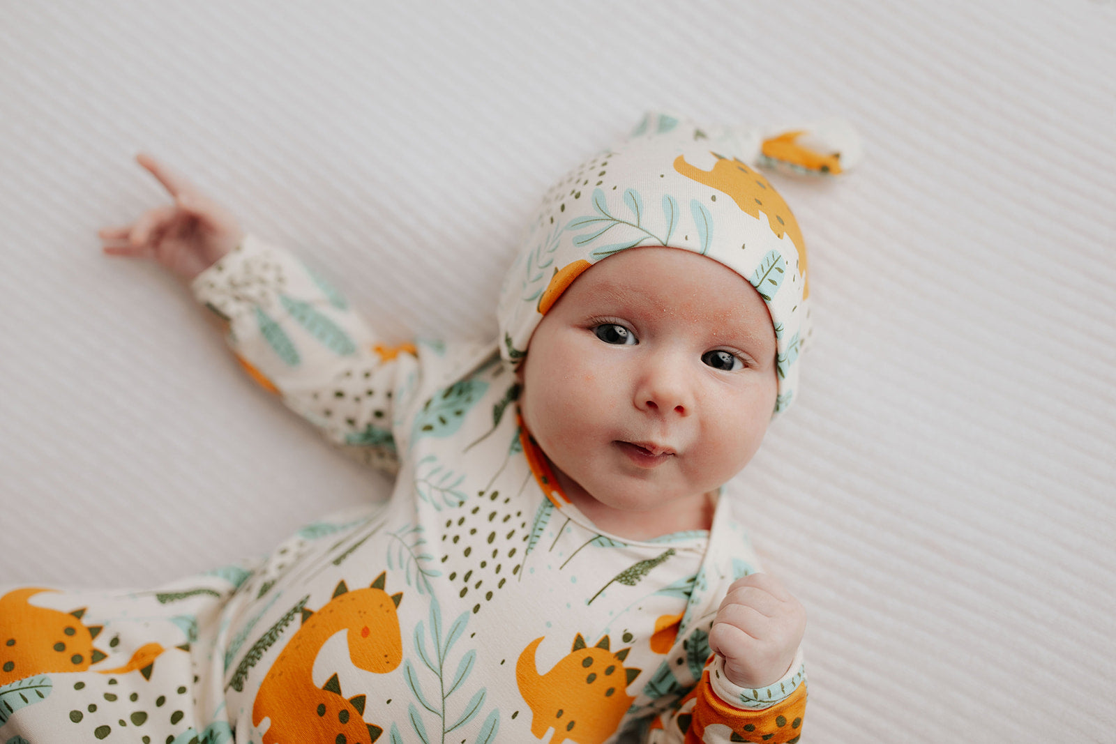 Perfect for your baby, our popular knotted hats are hand-tied, stretchy, and incredibly soft for daily wear.