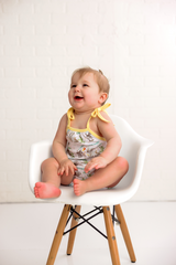 Three Little Tots And They All Asked for You Organic Cotton Shoulder-Tie Onesie, alternate angle