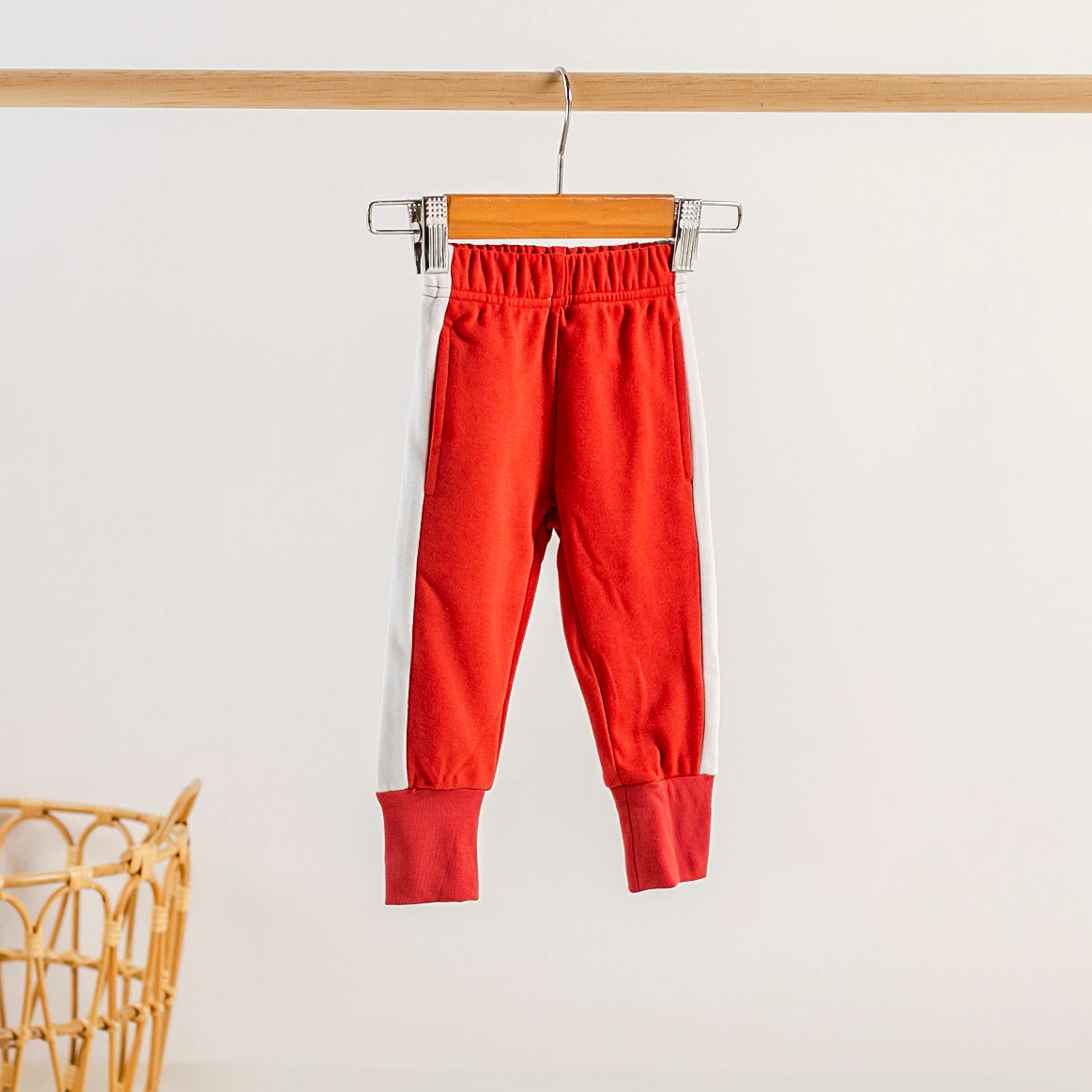 Three Little Tots Baked Apple Cotton Joggers for Kids