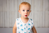 Three Little Tots Catching Crabs Organic Muslin Shortalls, additional product photo