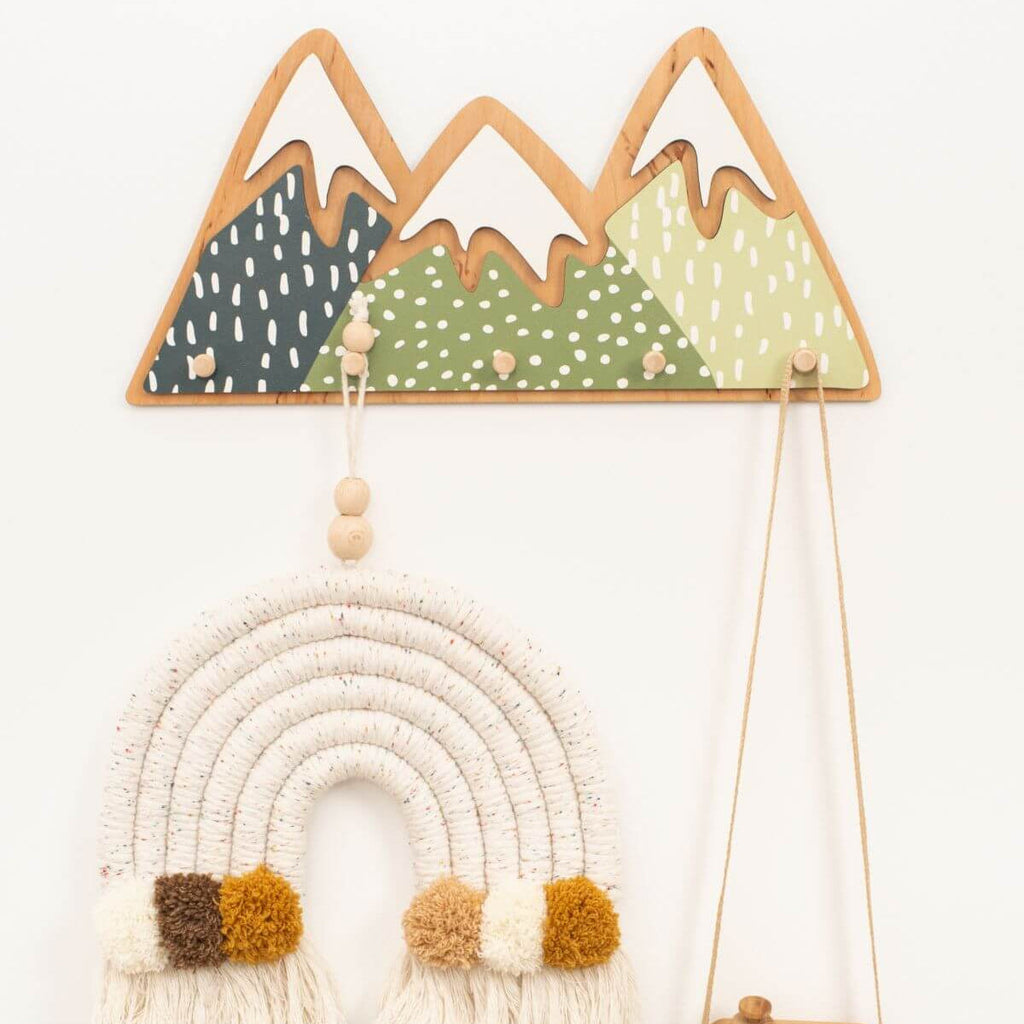 Nursery Mountain Wall Hooks