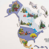 Nursery World Map Indigo
