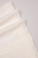 Three Little Tots Off-white Lace Yoke Girl's Dobby Dress, extra product detail