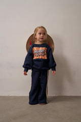 Retro Vibes Navy Tracksuit