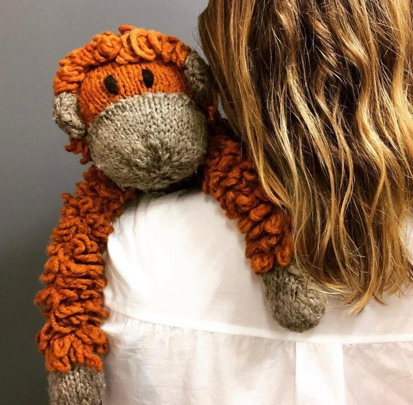 Three Little Tots Wool Knit Buddy Opal the Orangutan, supplementary photo