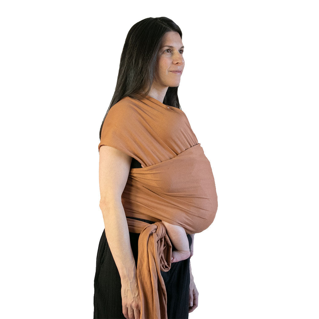 Three Little Tots Organic Cotton Baby Wrap, in Clay