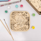 3D DIY Wood Painting Kit for Kids – Dino