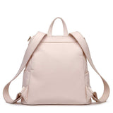 Three Little Tots Signature Diaper Bag Pastel Pink, attached to a car seat or stroller