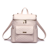 Three Little Tots Signature Diaper Bag Pastel Pink, front view