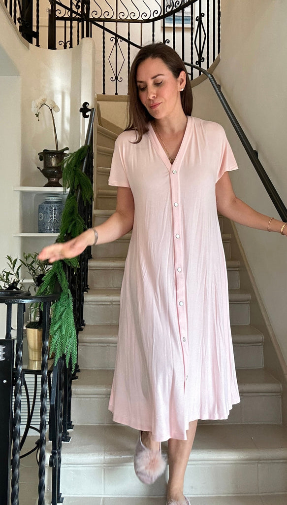 R&R Postpartum Recovery Gown - C-Section & Nursing Friendly