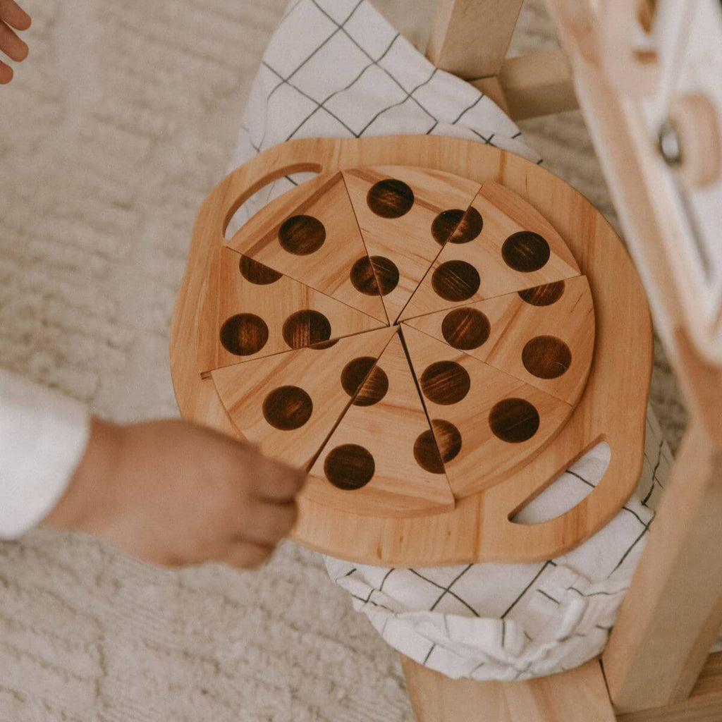 Wooden pizza toy