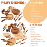 Wooden Play Kitchen Dishes