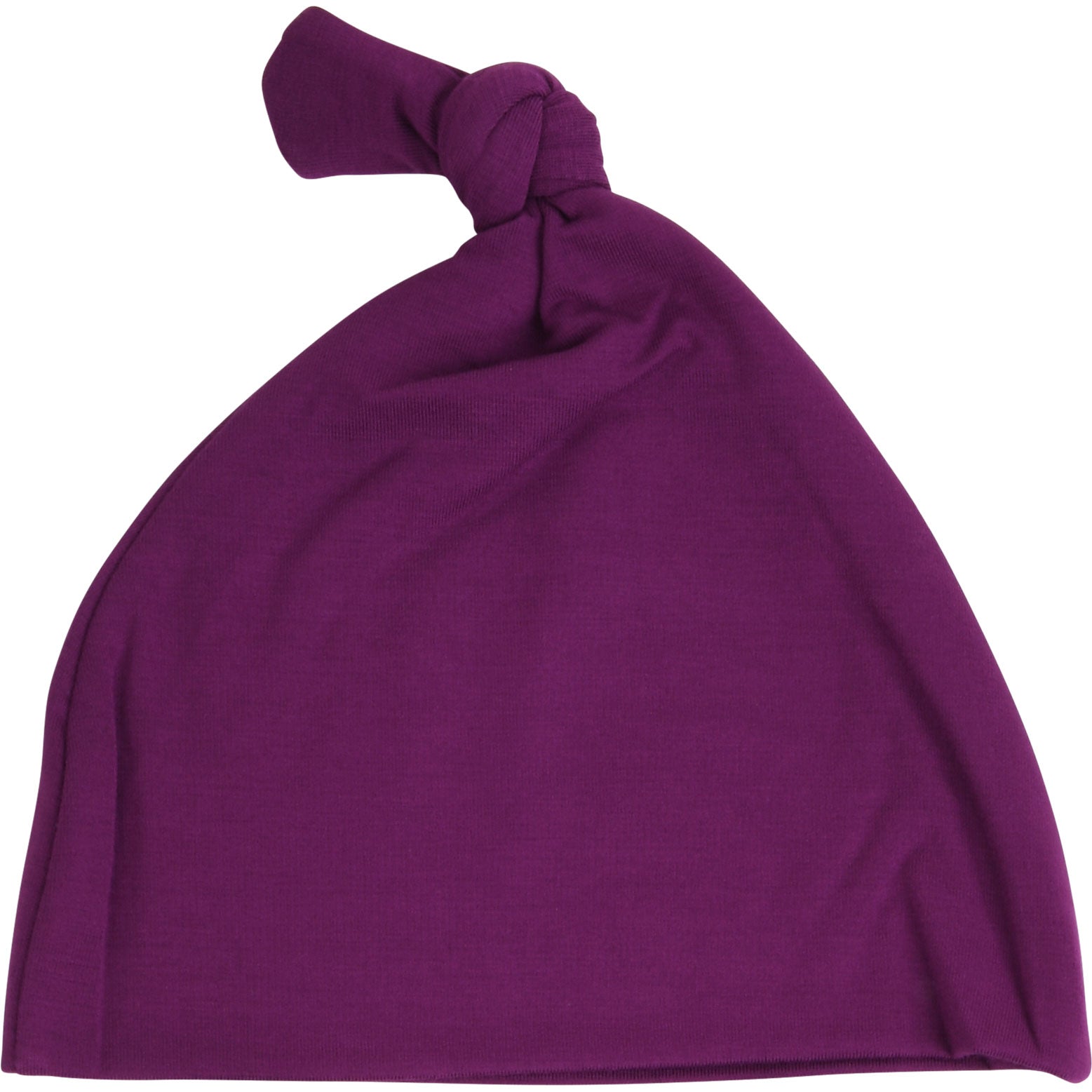 Plum Knotted Hat