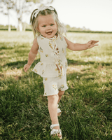 Posie Tie Front Two-Piece Set - Buttercup Bloom