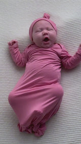 Rose Knotted Newborn Baby Gown