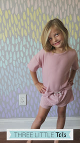 Rose Summer Waffle Top & Bottom Set