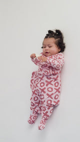 Valentine's Day XOXO Bamboo Newborn Lovey Small Blanket