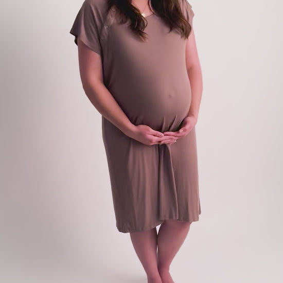 maternity dressing gown for hospital 70s Groovy Labor and Delivery Nursing Hospital Gown – Three Little Tots