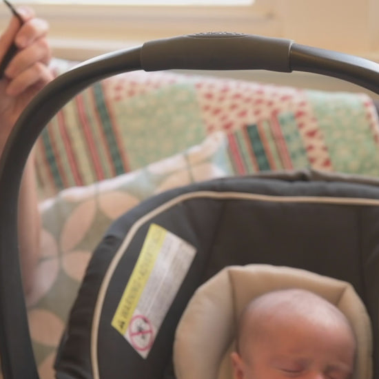 How to attach a Three Little Tots Car Seat Sign to a newborn car seat