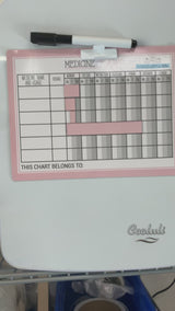 Hunter Green - Kids Medicine Magnetic Refrigerator Chart with Marker
