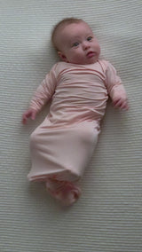Heavenly Pink Newborn Knotted Baby Gown