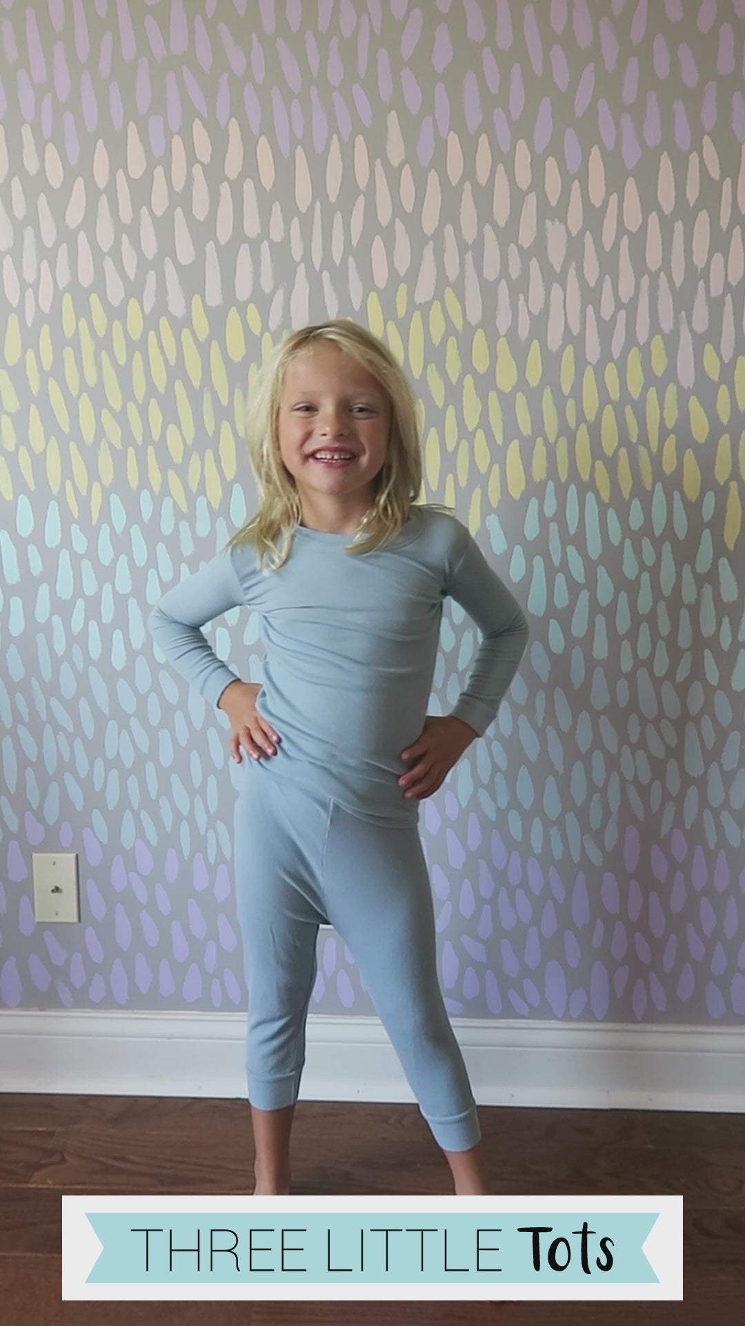 Toddler and big kid jammies in matching prints and solids, designed for comfy bedtime or lounging all day.
