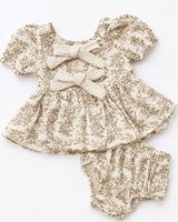 Quinn Bow-Back Top & Bloomer Set - Wisteria Smoke