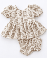 Quinn Bow-Back Top & Bloomer Set - Wisteria Smoke